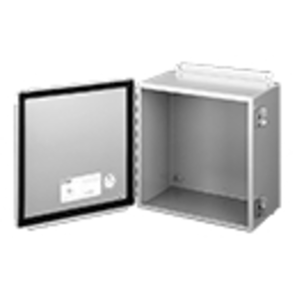 Nvent Hoffman Electrical Junction Box, Type 12 Hinged Cover, 12X12X6 Steel Gray,  A1212CH